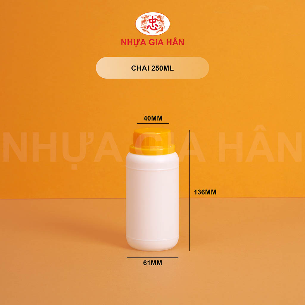 CHAI NHỰA 250ML CHAI NHỰA 250ML - Ảnh 1