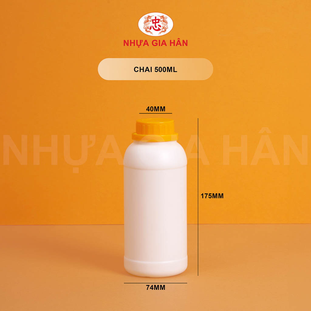 CHAI NHỰA 500ML CHAI NHỰA 500ML - Ảnh 1