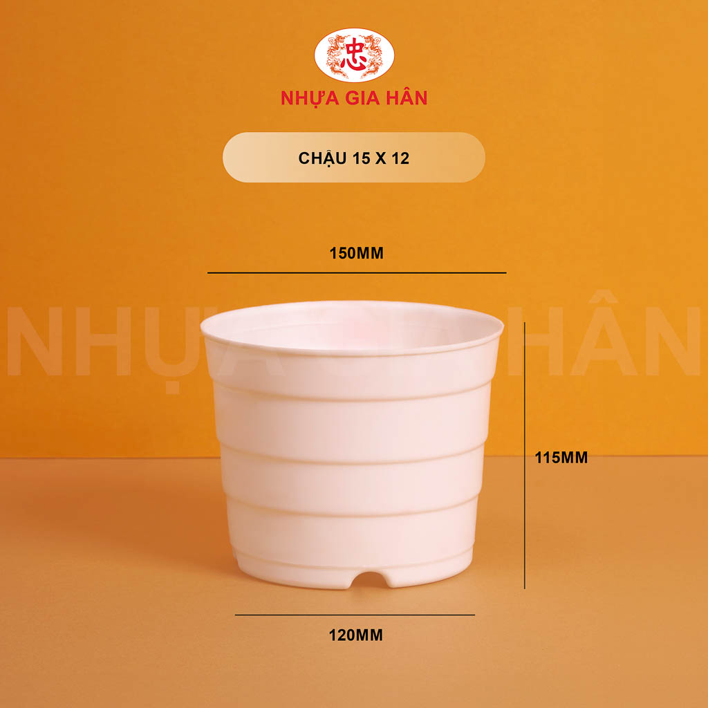 CHẬU NHỰA 15x12 CHẬU NHỰA 15x12 - Ảnh 1