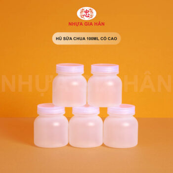 HŨ SỮA CHUA NHỰA HDPE 100ML CỔ CAO - Ảnh 2