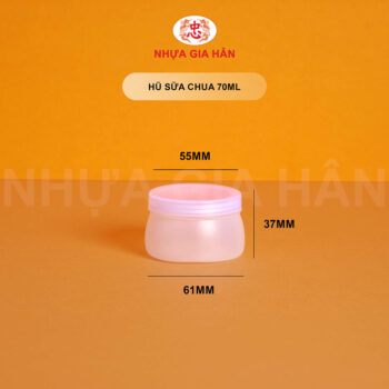 HŨ SỮA CHUA NHỰA HDPE 70ML
